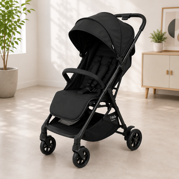 PREMIUM FOLDABLE BABY STROLLER - BLACK