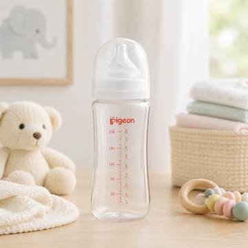 PIGEON SOFTOUCH BPP WIDE NECK NURSING BOTTLE 240ML LOGO