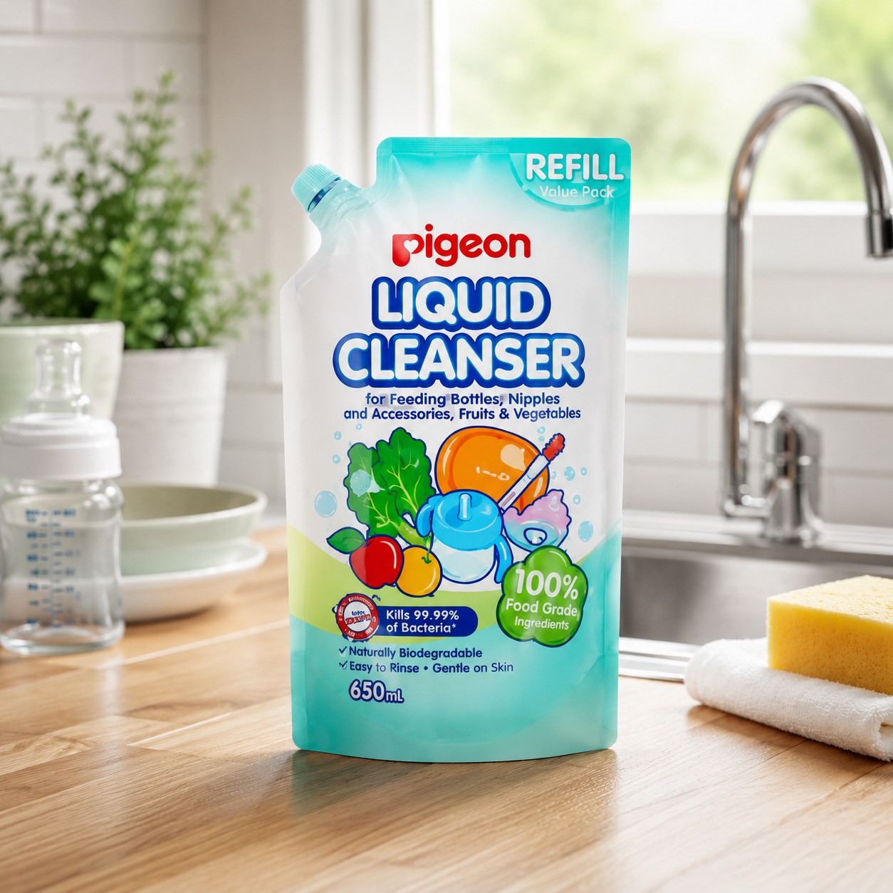 PIGEON BOTTLE & ACCESSORIES CLEANSER REFILL – 700ML