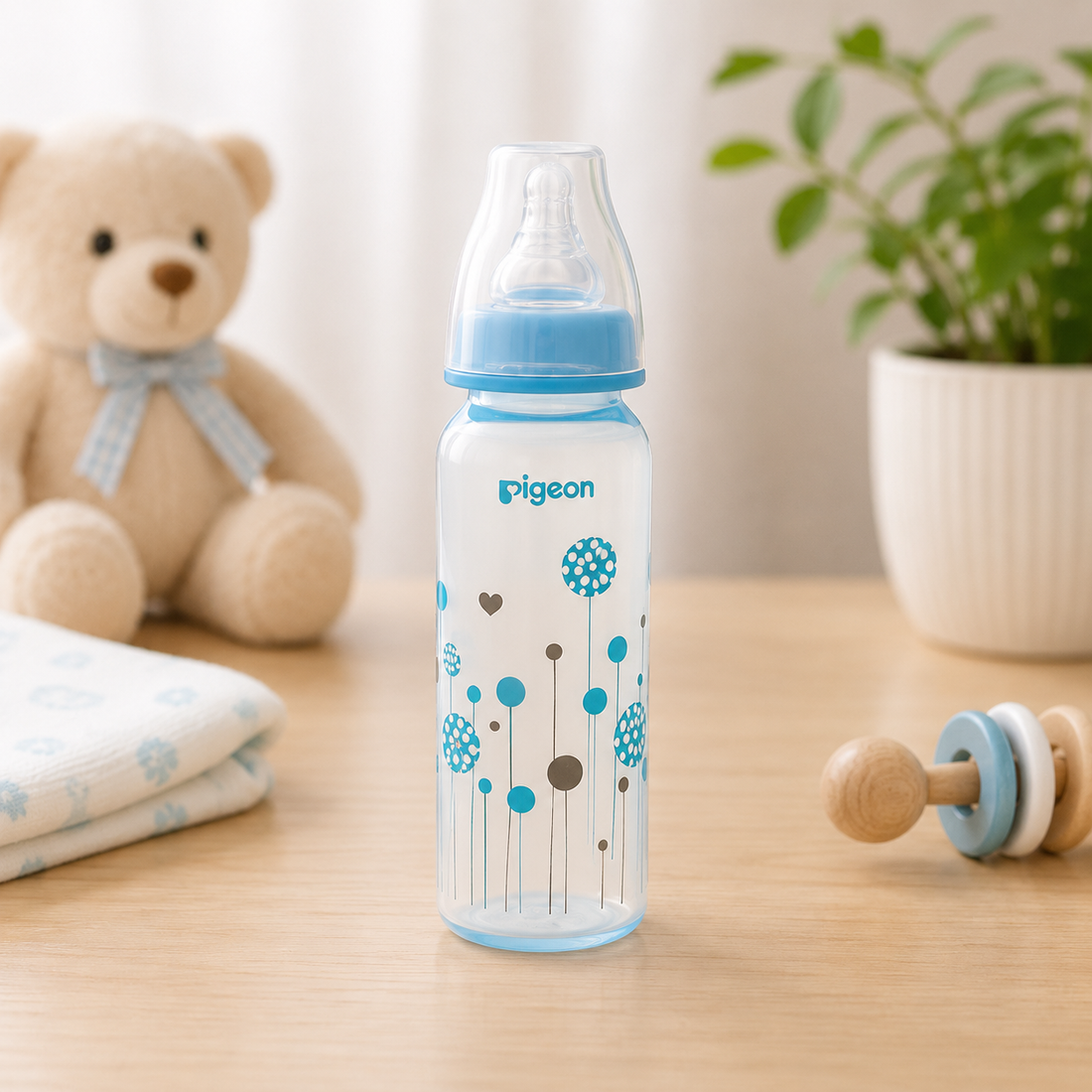 PIGEON FLEXIBLE FEEDER WITH ANTI-COLIC TEAT – 120ML/240ML