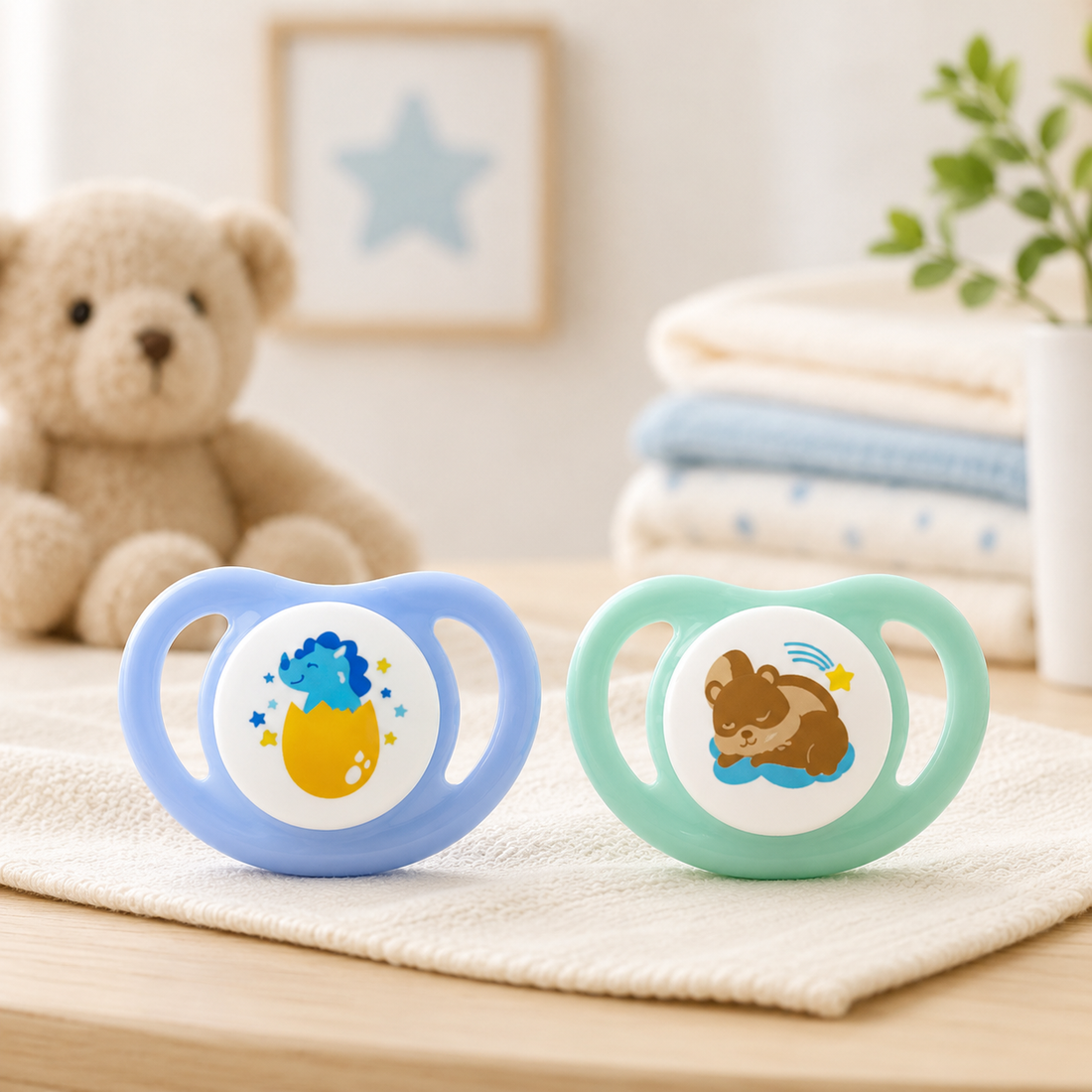PIGEON MINILIGHT SOFTEST SILICONE BOY PACIFIER 2PCS - S