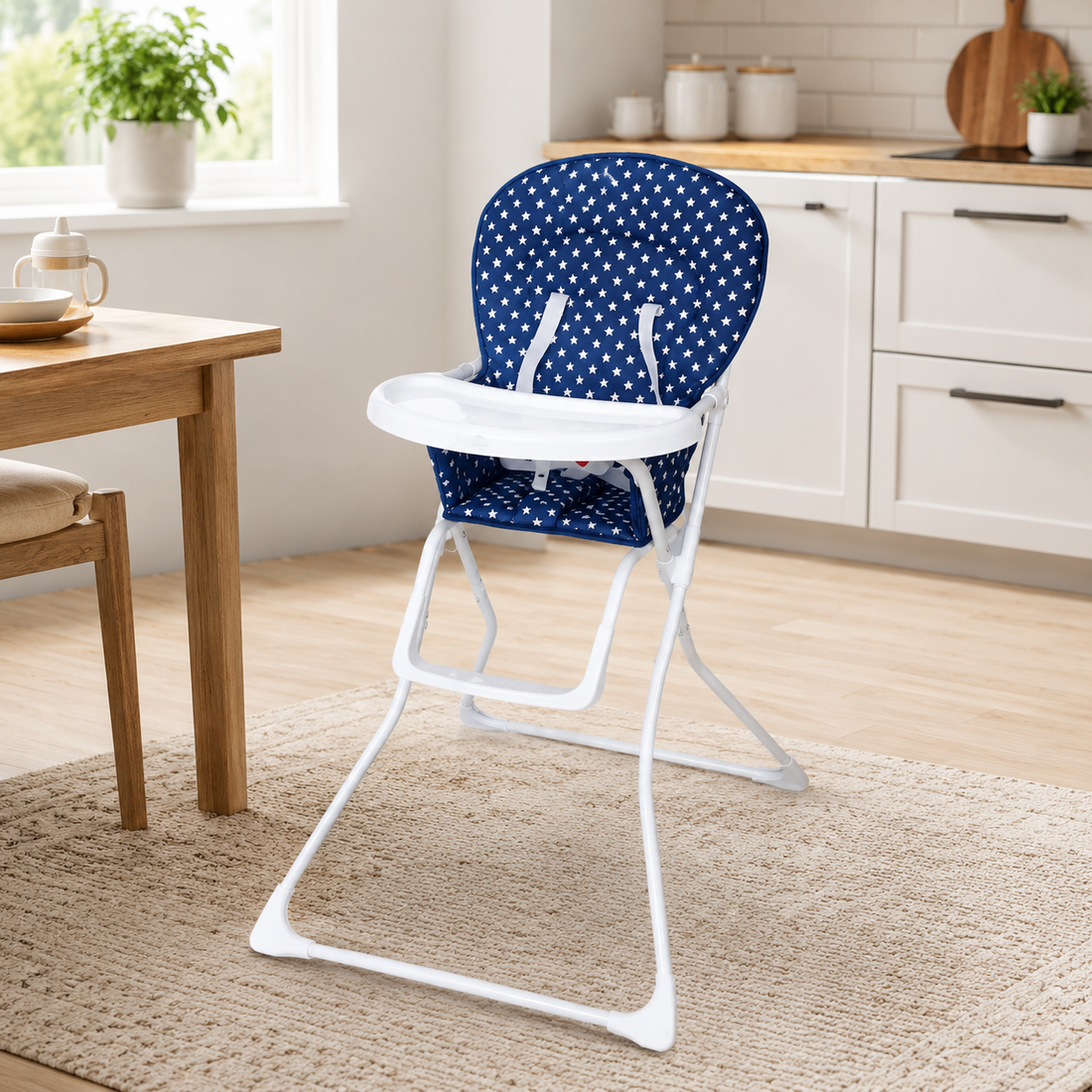 Baby High Chair - Blue