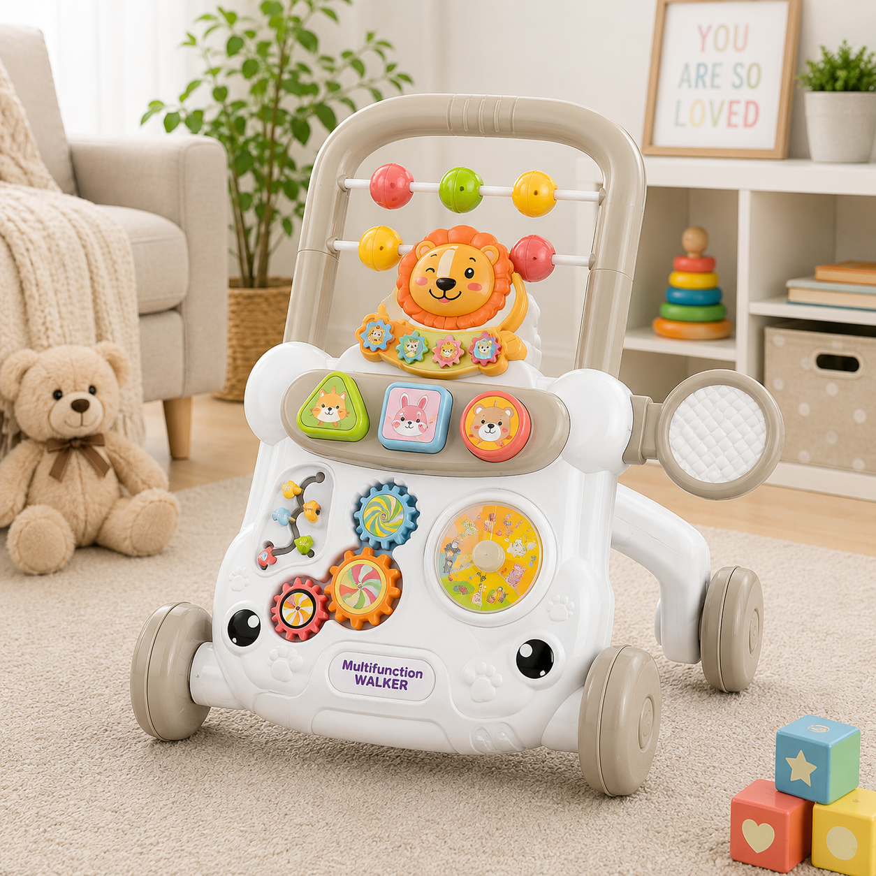JOYOUS BABY PLAY WALKER - WHITE