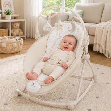 MASTELA BABY ROCKER & BOUNCER - BEIGE