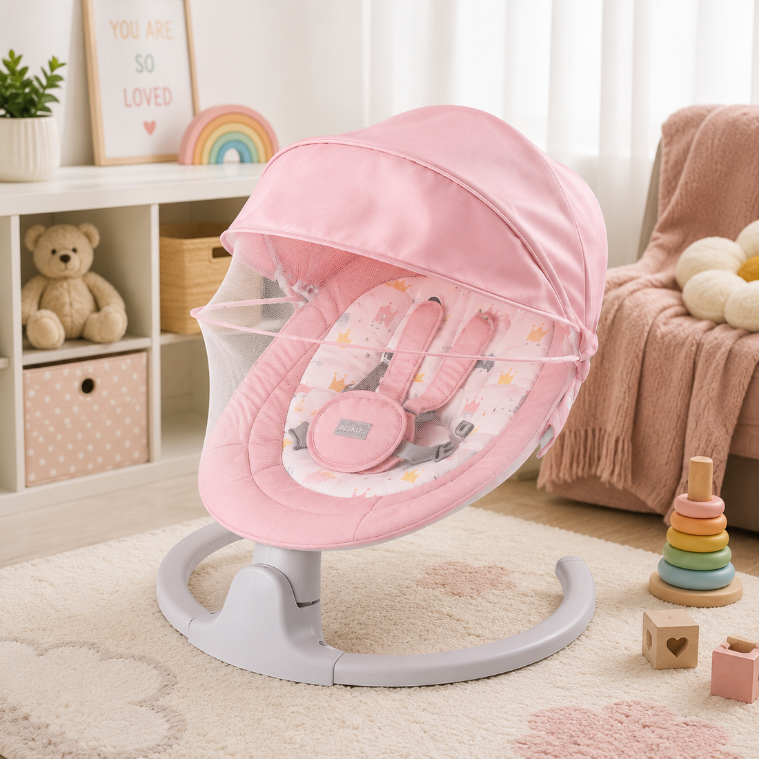 Baby Auto Swing - Pink
