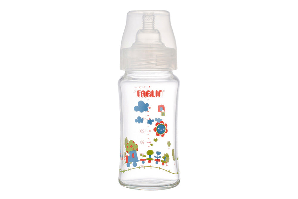FARLIN WIDE NECK GLASS FEEDER 240ML ABB-B001-24