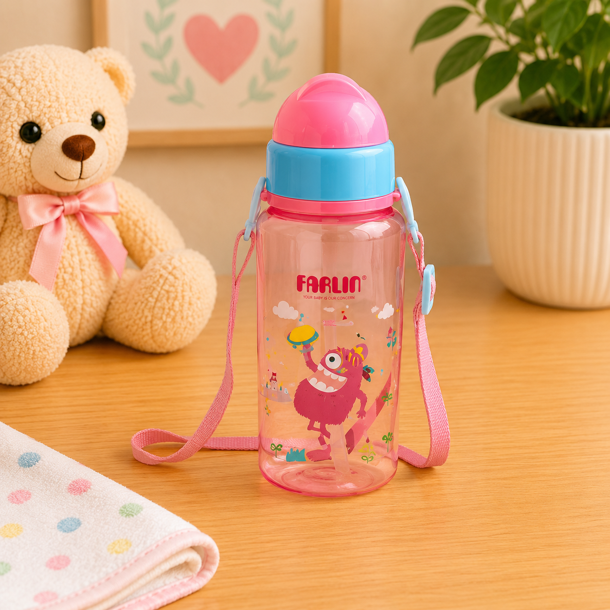 FARLIN STRAW DRINKING CUP 450ML