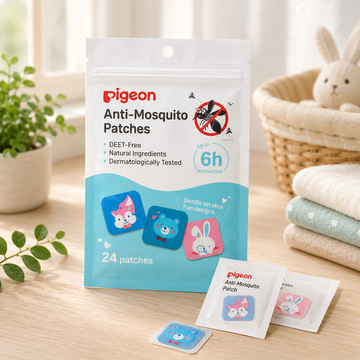 PIGEON DEET-FREE BABY MOSQUITO REPELLENT PATCHES (24 patches)