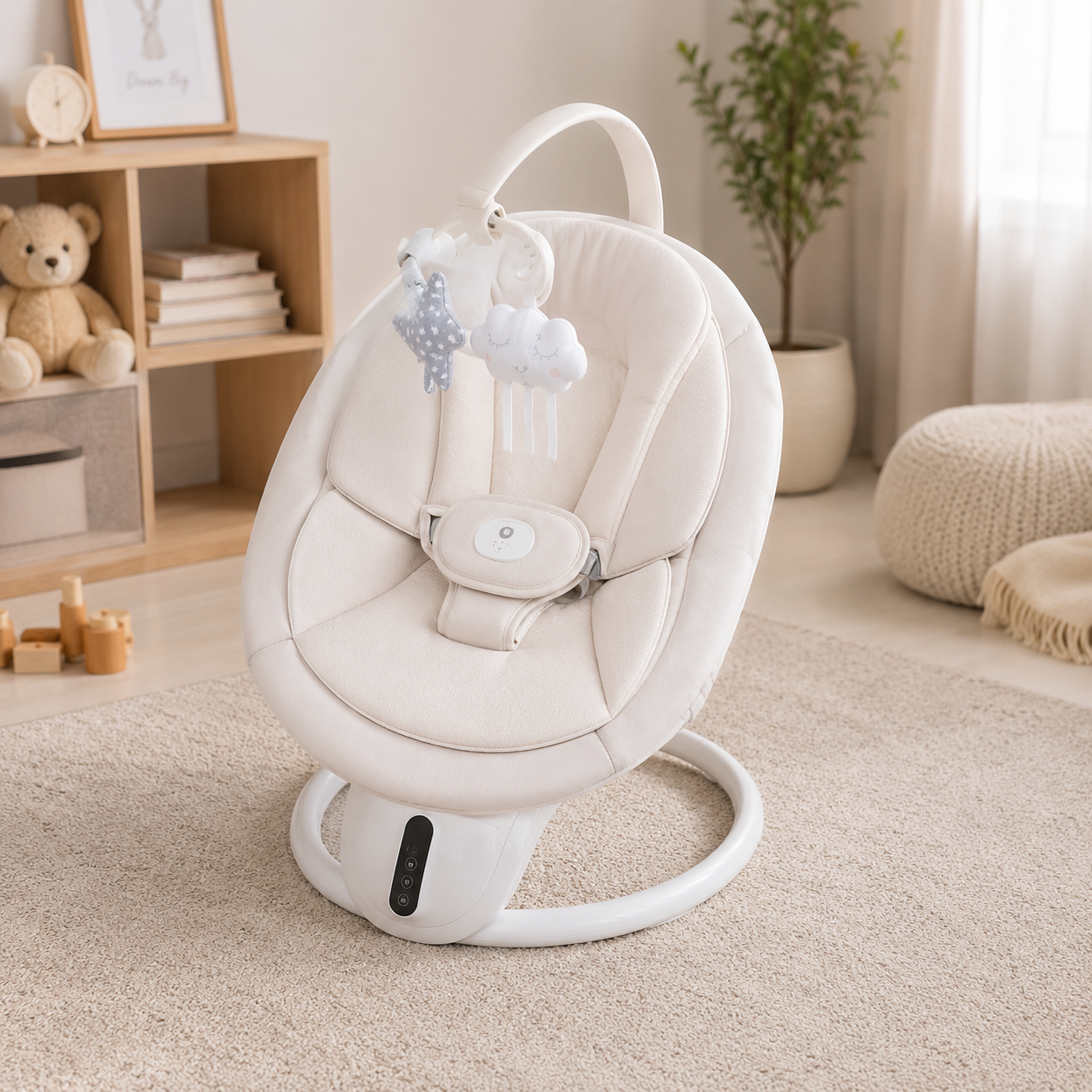 MASTELA ELECTRIC BABY BOUNCER - WHITE