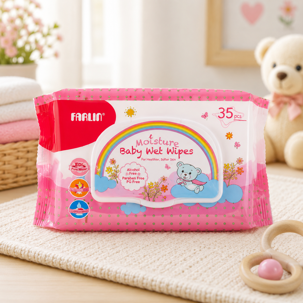 FARLIN WET WIPES ANTI RASH PK-35