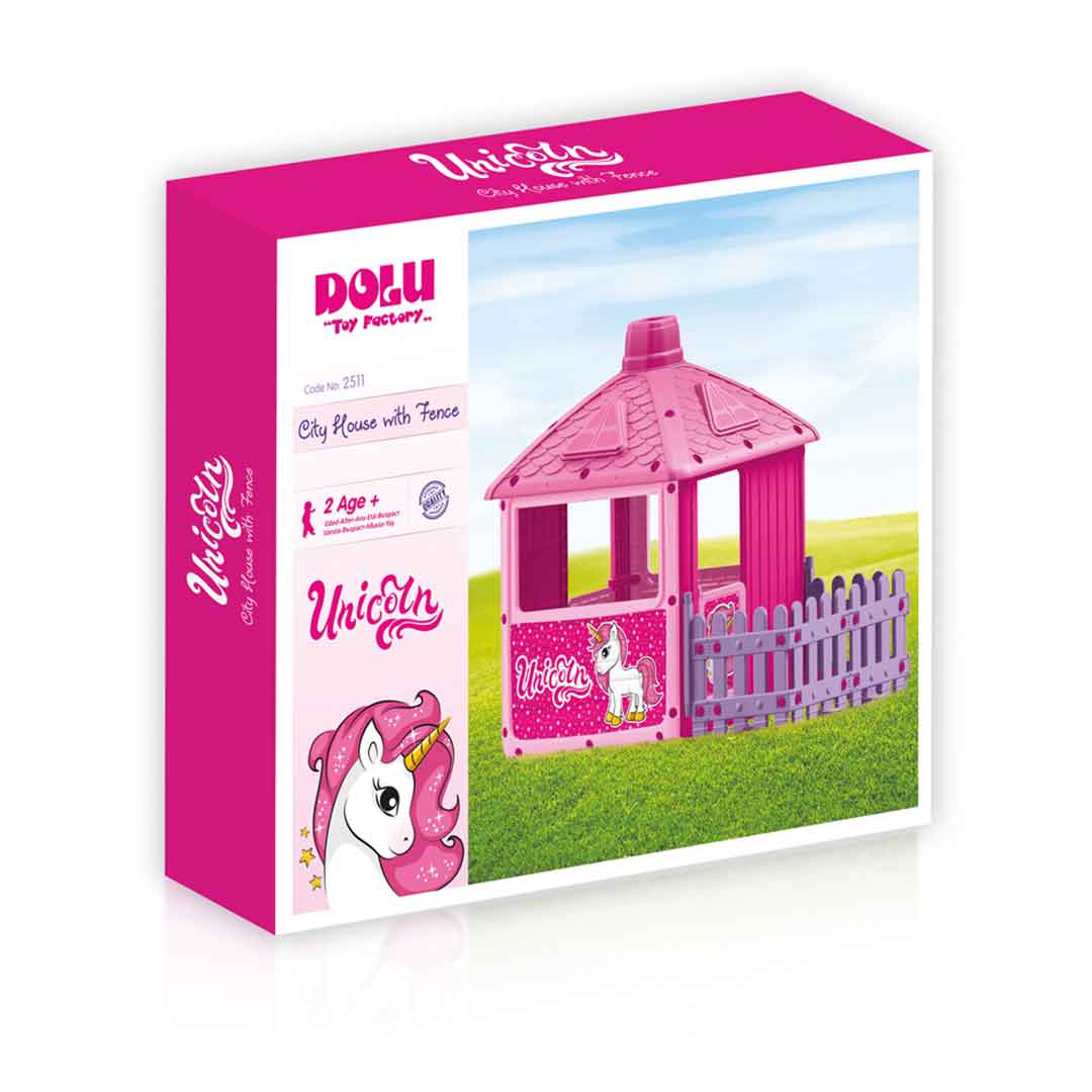 DOLU UNICORN CITY HOUSE WITH FENCE