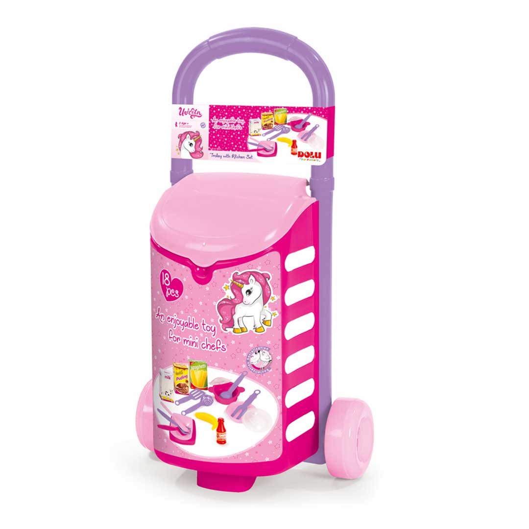 DOLU UNICORN TROLLEY WITH KITCHEN SET