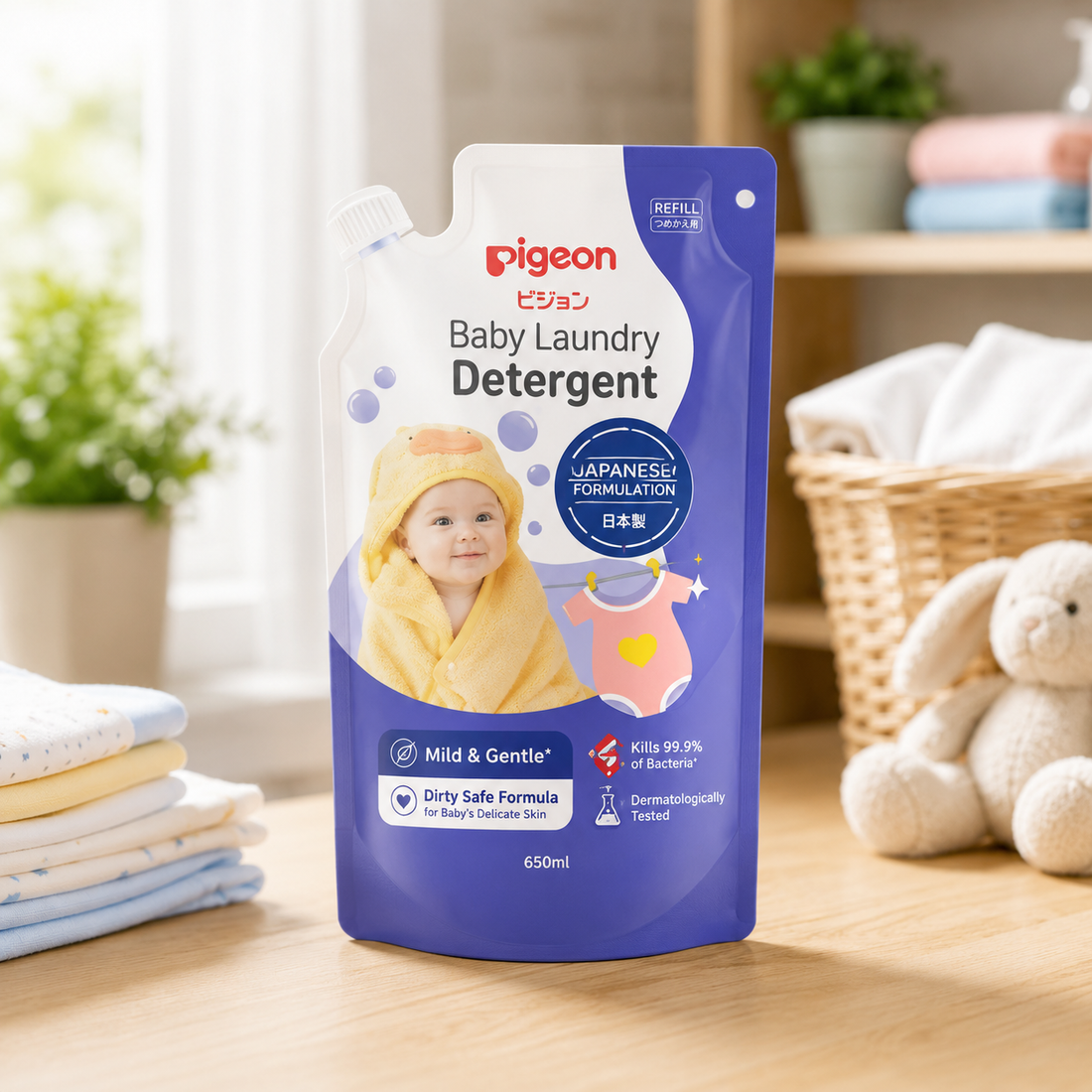 PIGEON BABY SAFE FORMULA LAUNDRY DETERGENT REFILL 450ML