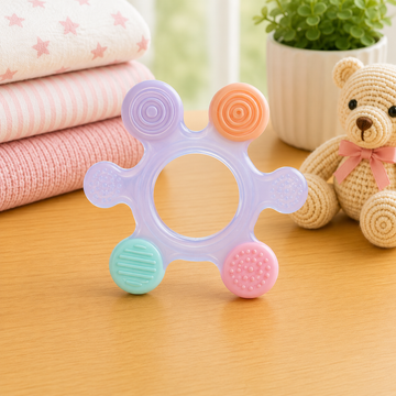 FARLIN SILICONE GUM SOOTHER - INDIGO STARFISH