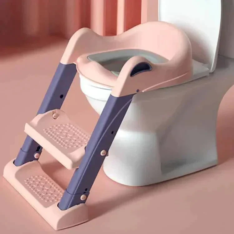 KIDS TOILET COMMODE LADDER Pink