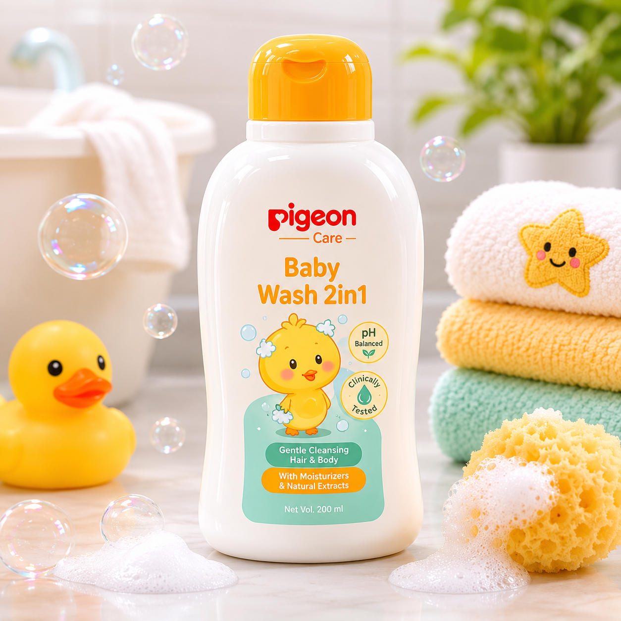 PIGEON JOJOBA BABY WASH 2IN1 200ML