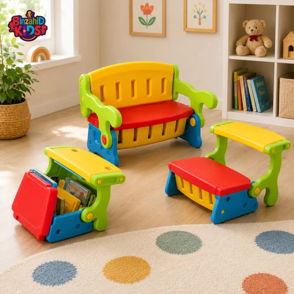 2IN1 KIDS SOFA & TABLE SET