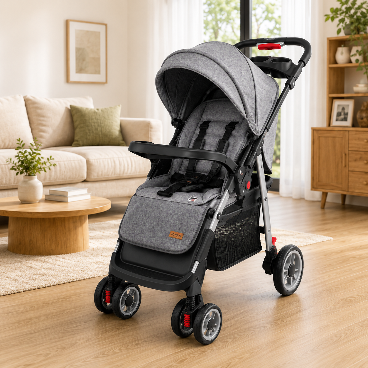 JOYOUS NEXORA BABY STROLLER - GREY