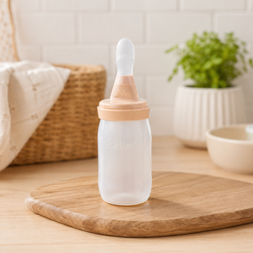 FARLIN SQUEEZABLE EASY SPOON FEEDER 180ML - PEACH