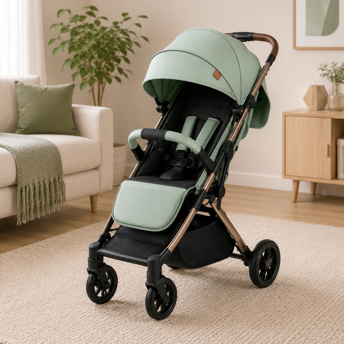 KIDILO COMPACT BABY STROLLER - GREEN