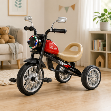 ELECTRIC STYLE KIDS TRICYCLE MOTORBIKE - RED