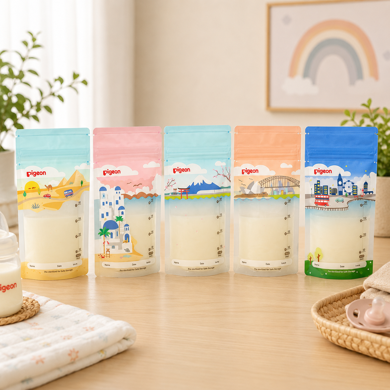 PIGEON BREASTMILK STORAGE BAGS – 120ML (25 PCS)