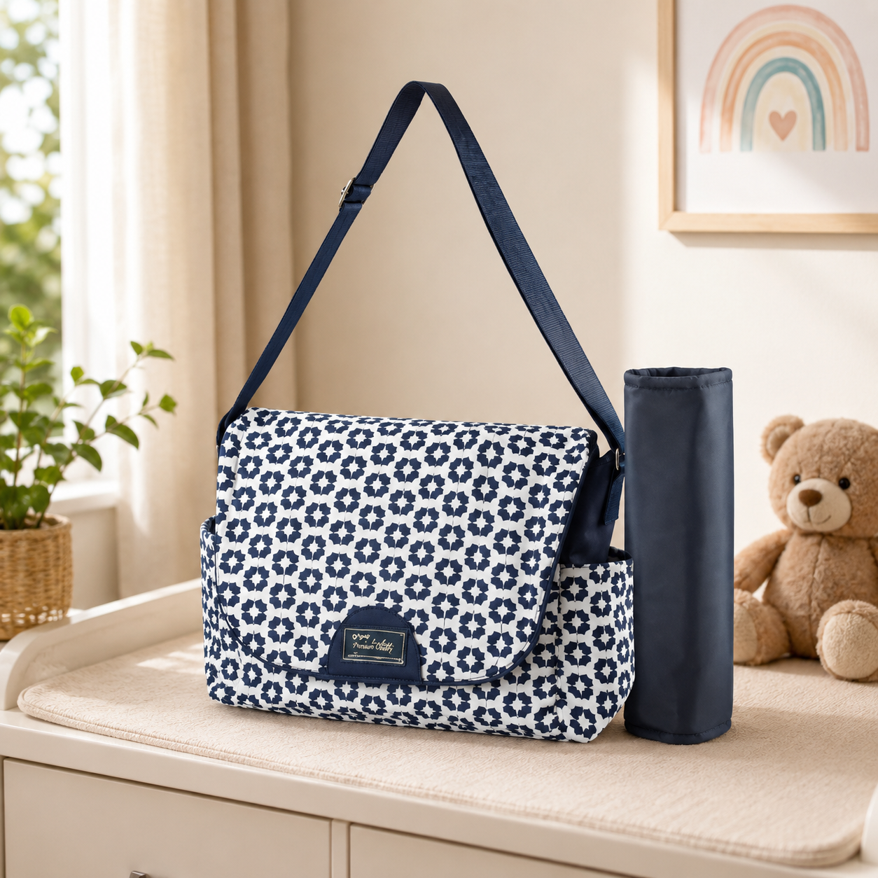 TINNIES EVERYDAY NAVY DIAPER BAG