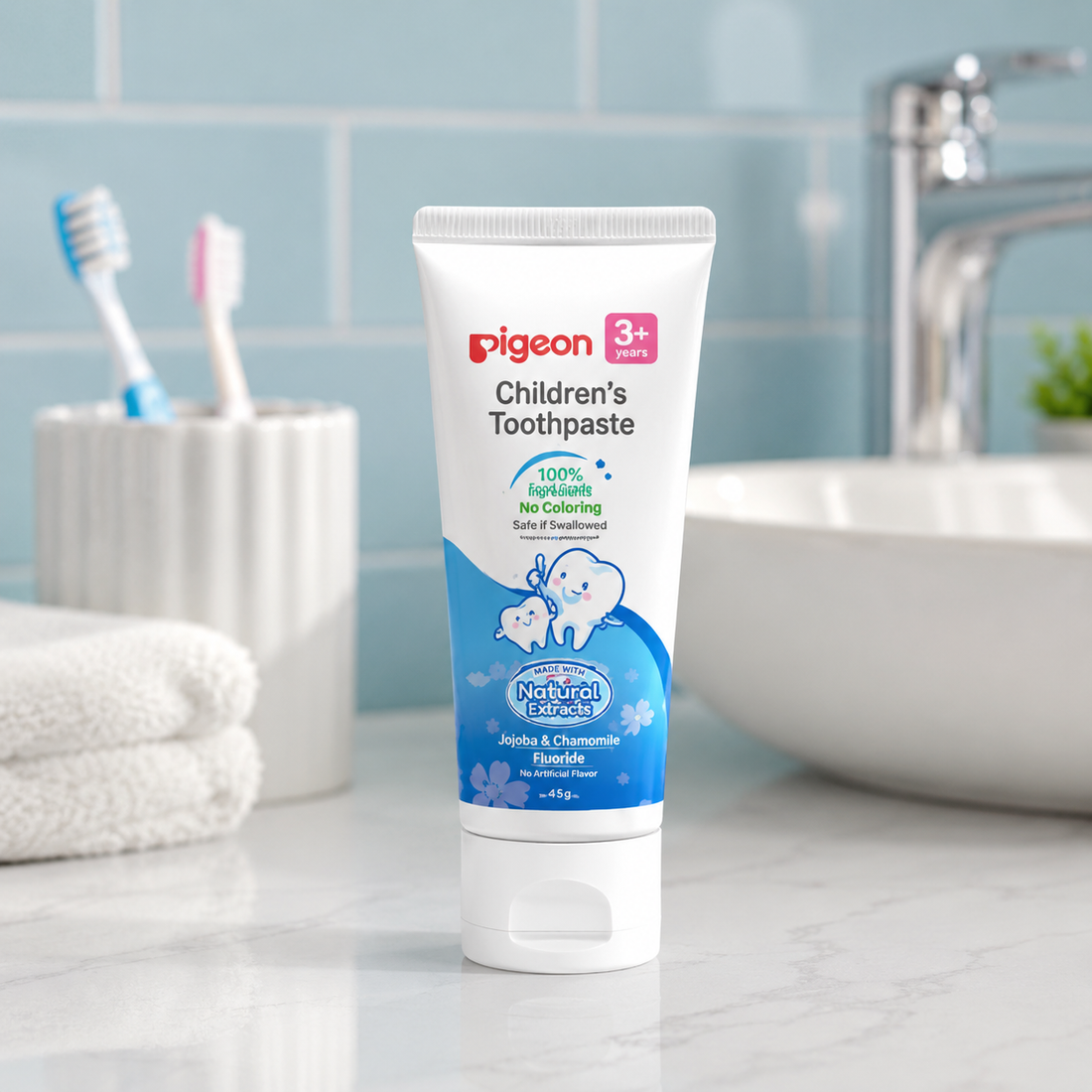 PIGEON CHILDREN’S TOOTHPASTE NATURAL 3+ 45GM