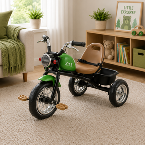 ELECTRIC STYLE KIDS TRICYCLE MOTORBIKE - GREEN