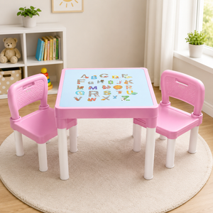 TINNIES CHILDREN TABLE SET - PINK