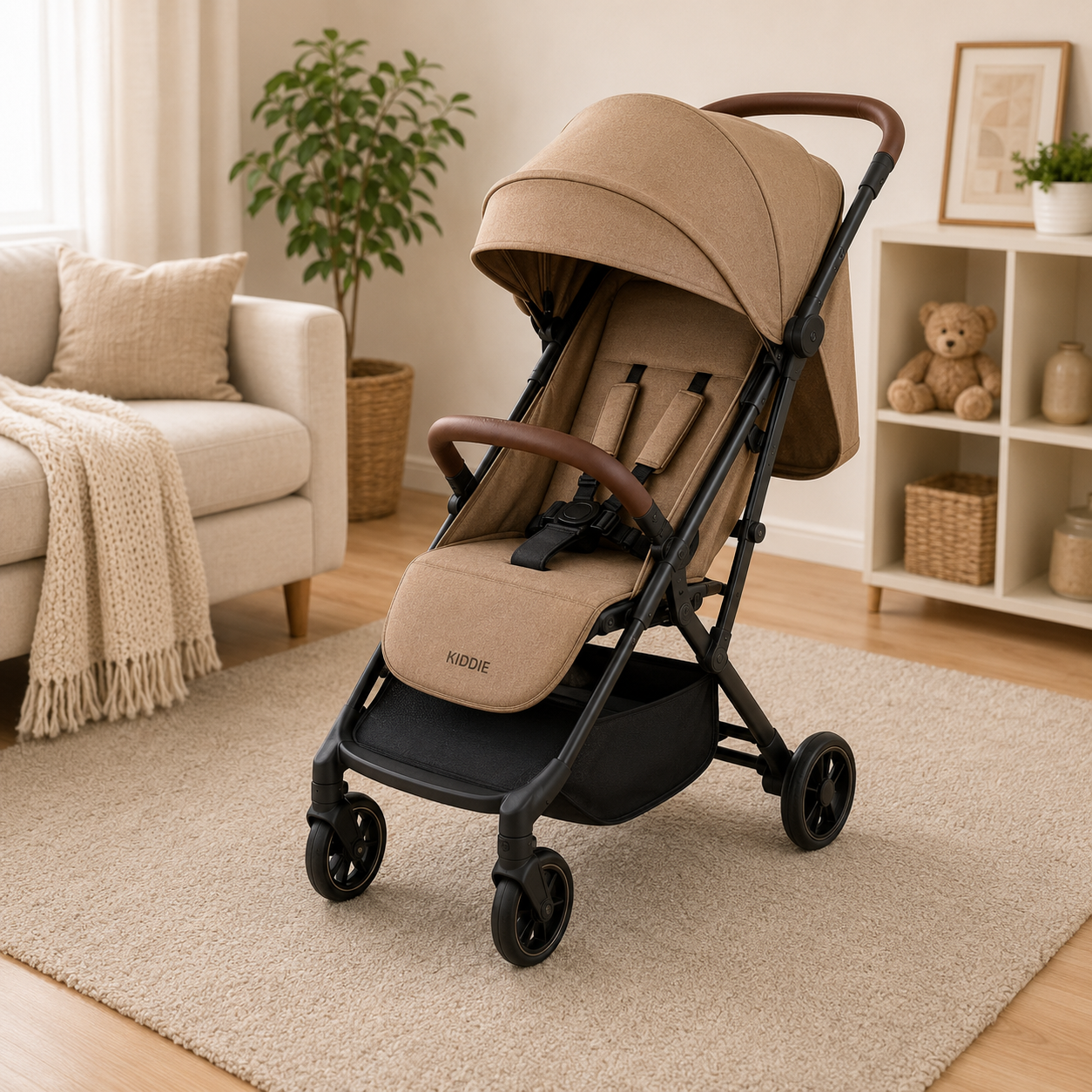 KIDILO LUXURY BABY STROLLER - BROWN