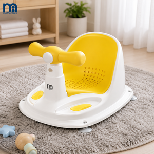 MOTHERCARE BABY BATH SEAT WITH SAFETY HANDLE - YELLOW