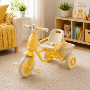 VINTAGE STYLE KIDS SCOOTER TRICYCLE - YELLOW