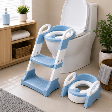 JOYOUS 2 IN 1 TODDLER POTTY TRAINING SEAT - BLUE