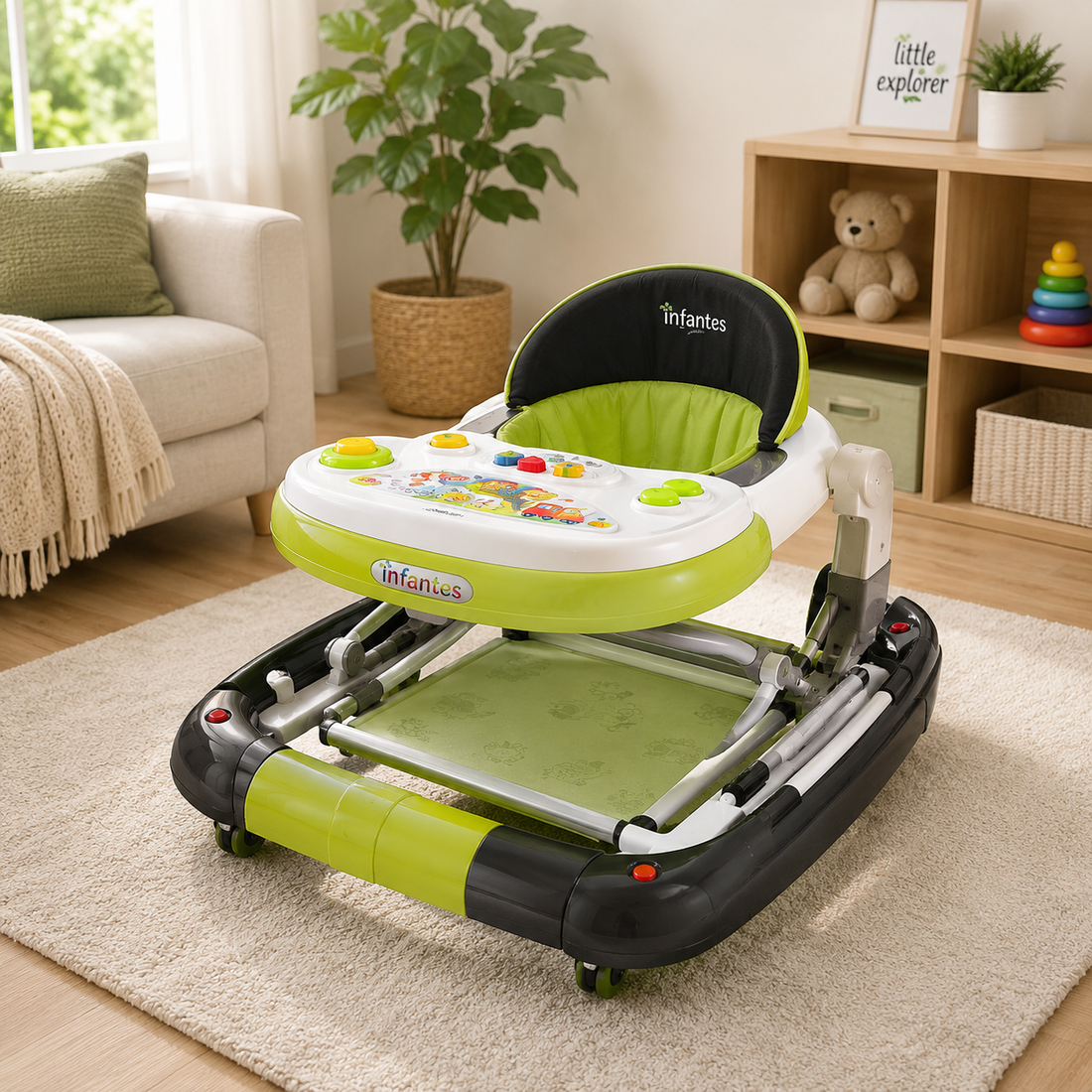 INFANTES SMART PLAY BABY WALKER - GREEN