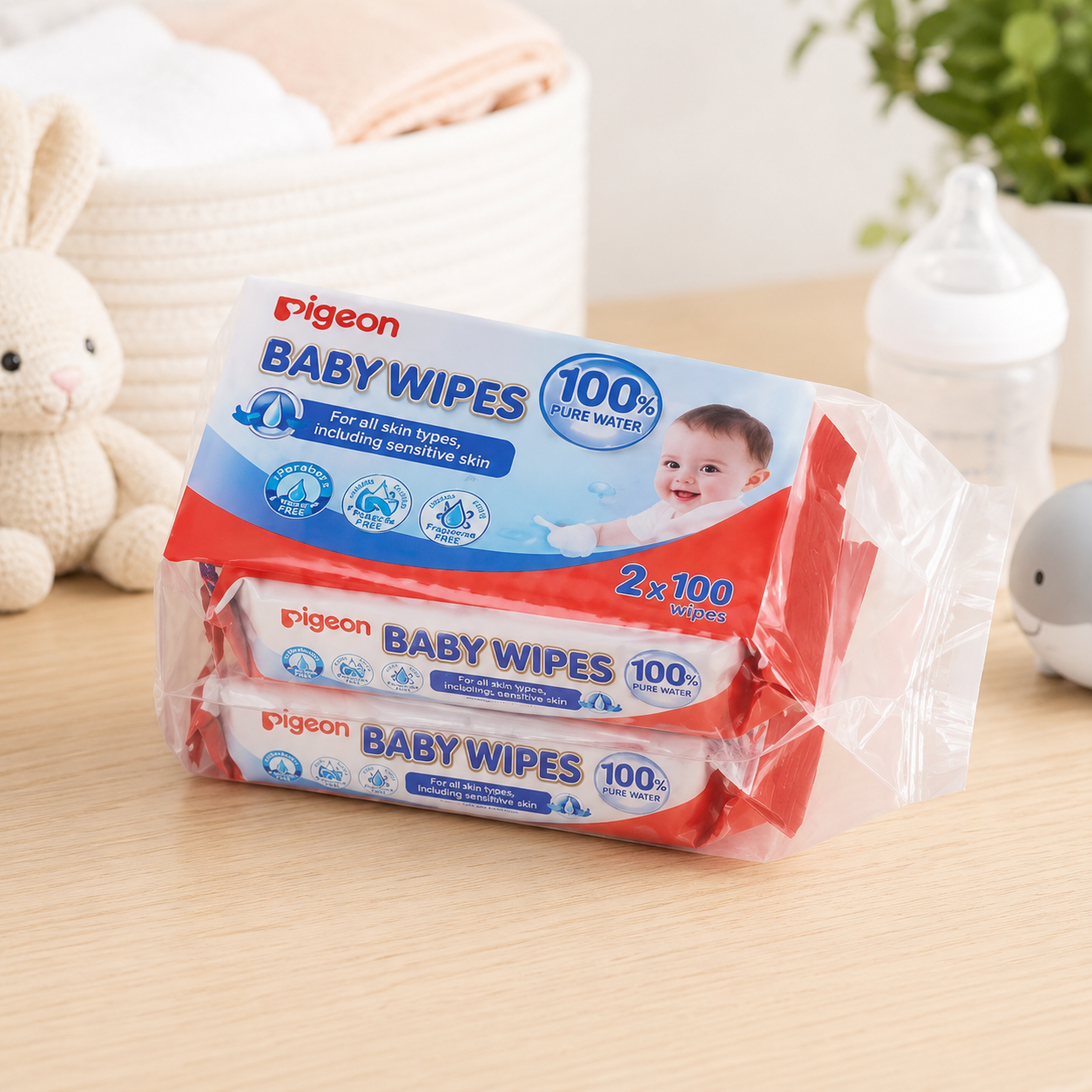 PIGEON ULTRA SOFT BABY WIPES (99% PURE WATER)