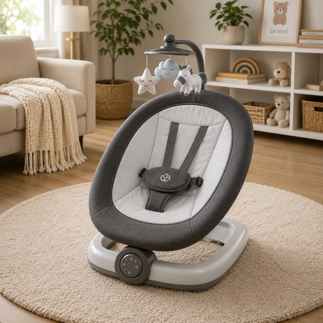 MASTELA ELECTRIC BABY SWING - BLACK