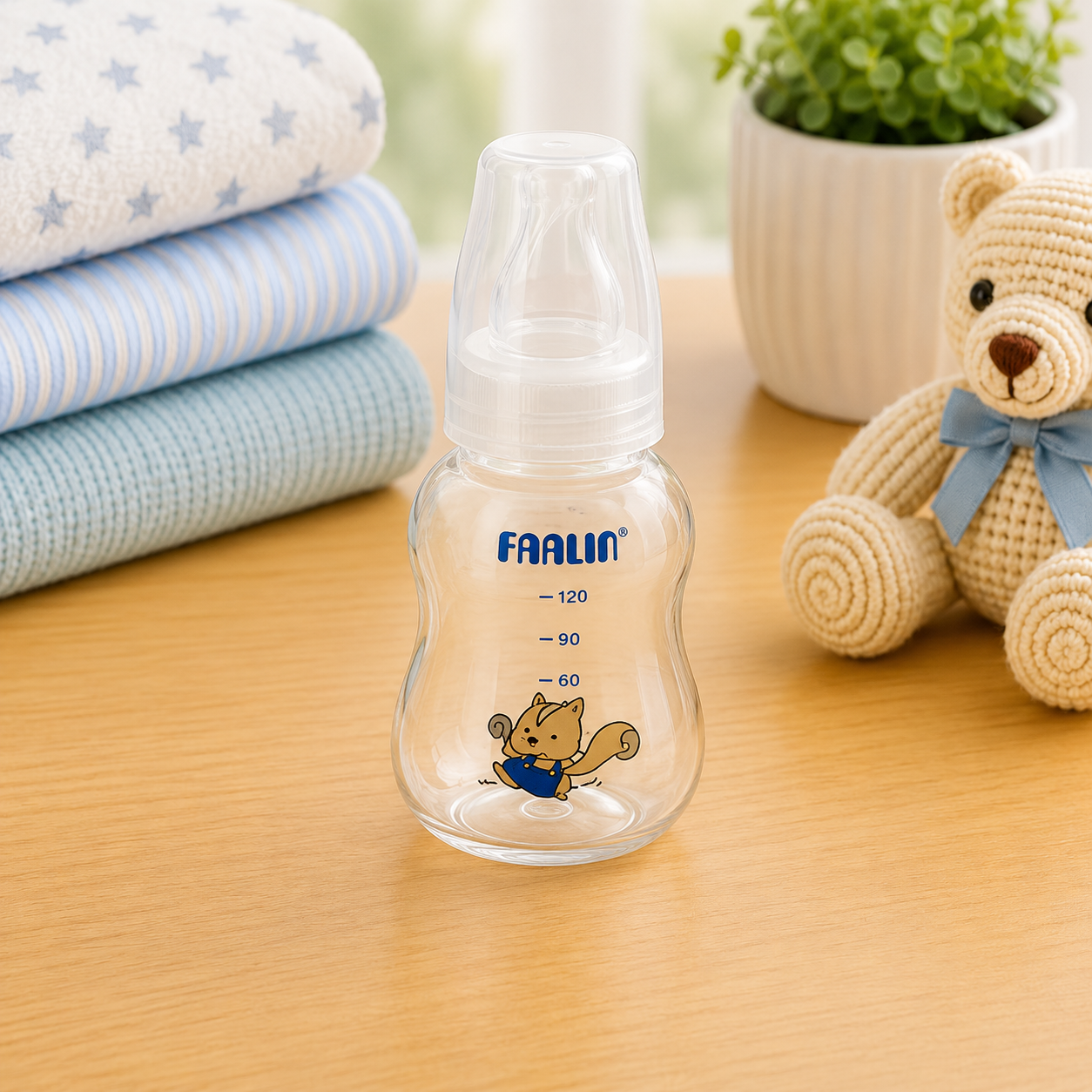 FARLIN SLIM WAISTED BOTTLE 7 OZ - BLUE
