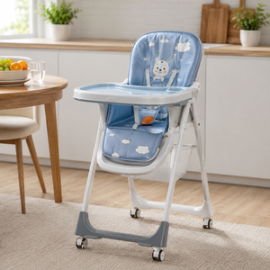 MULTIFUNCTIONAL BABY FEEDING HIGH CHAIR - BLUE