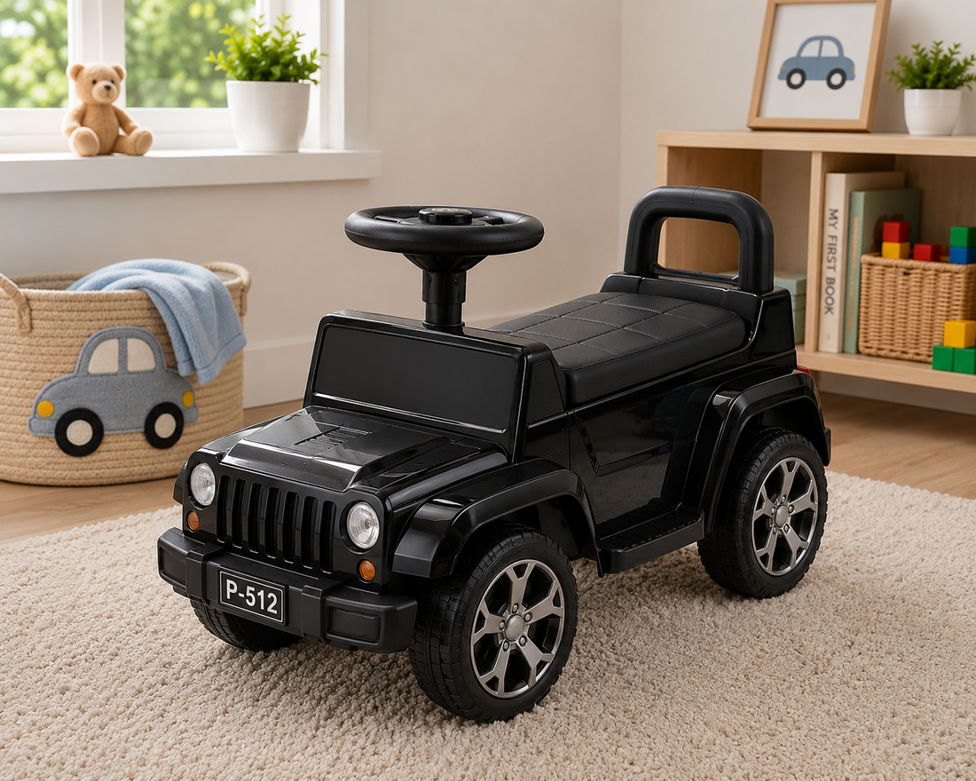 OFF-ROAD JEEP STYLE KIDS RIDE-ON CAR - BLACK