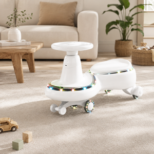 360° ROTATING AUTO BABY WALKER - WHITE