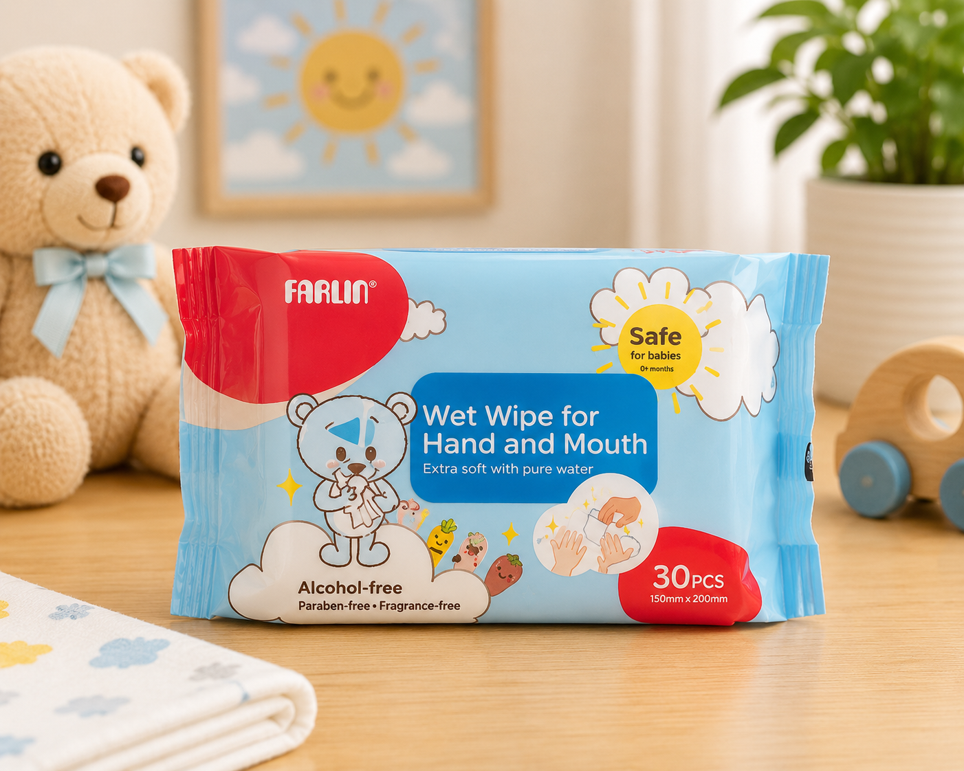 FARLIN WET WIPES FOR HAND & MOUTH