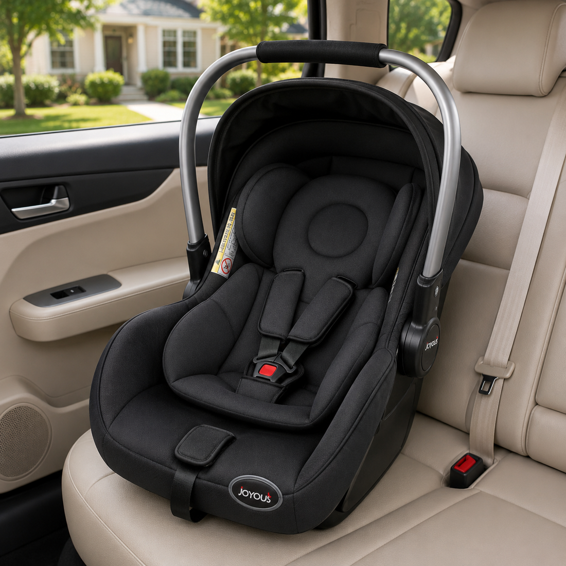 JOYOUS INFANT BABY CARRIER CAR SEAT - BLACK