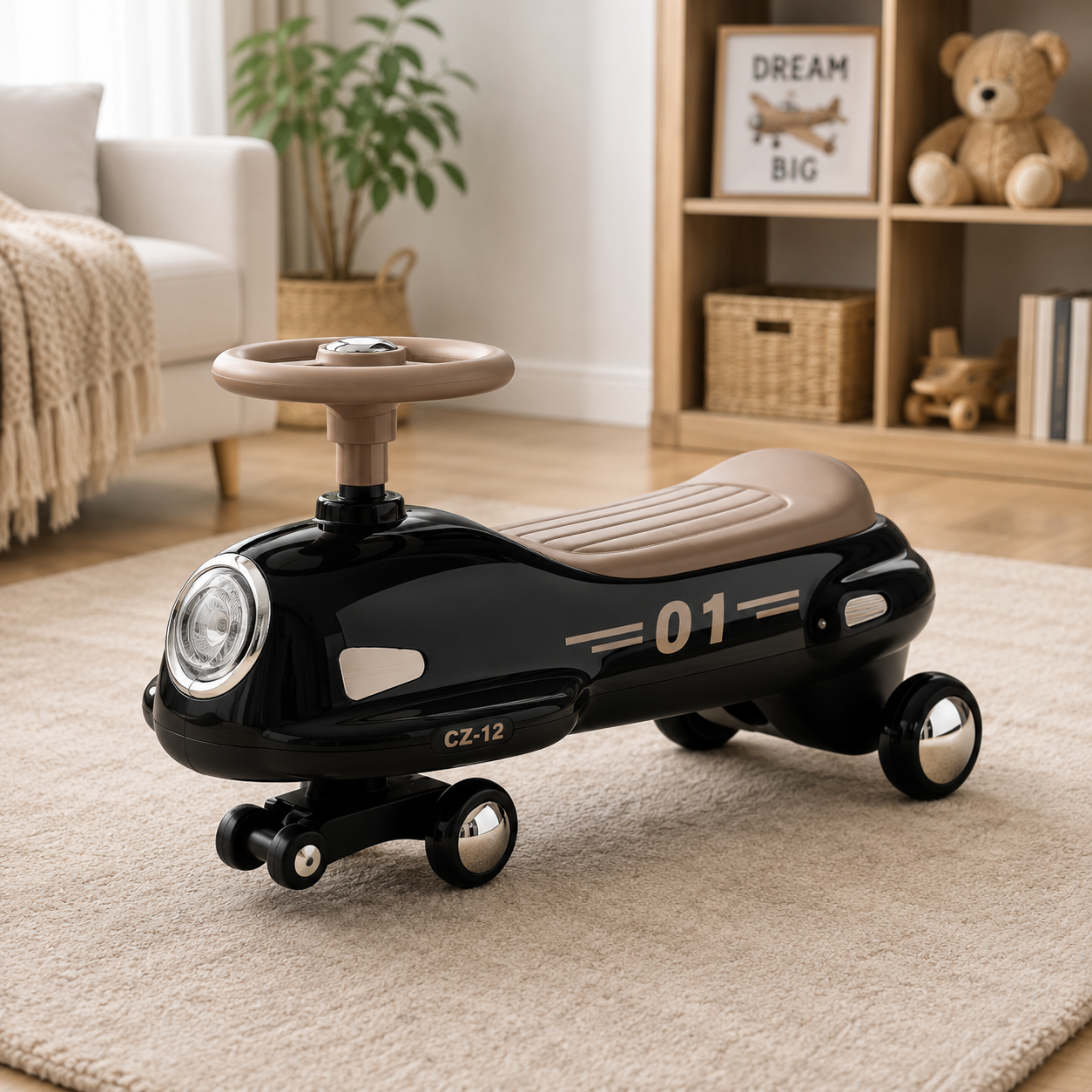 RETRO STYLE AUTO BABY WALKER CAR