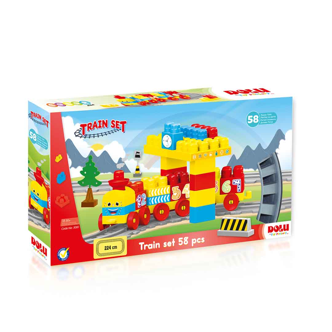 DOLU Train Set 58 Pcs Blocks