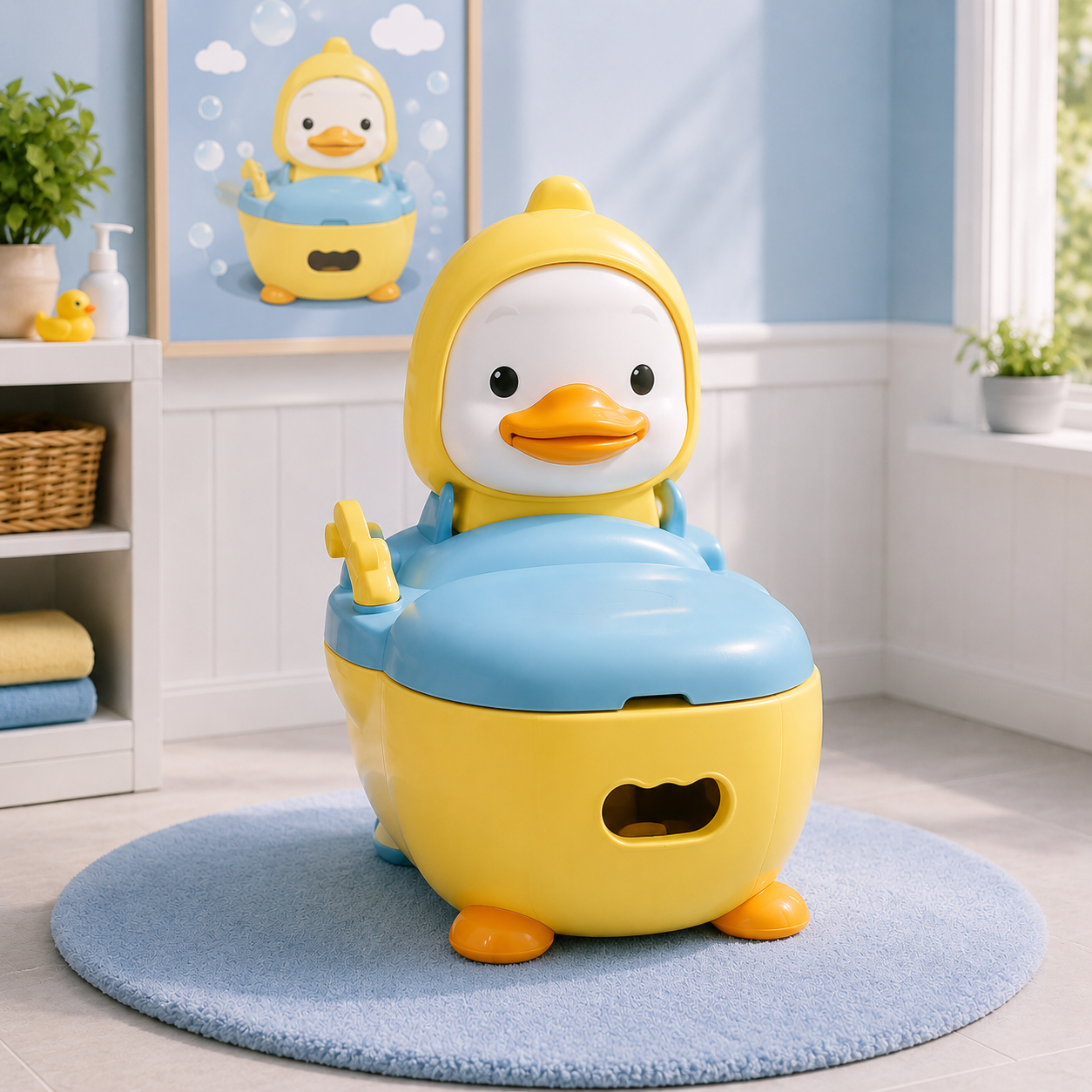DUCK SHAPED BABY POTTY TRAINING SEAT