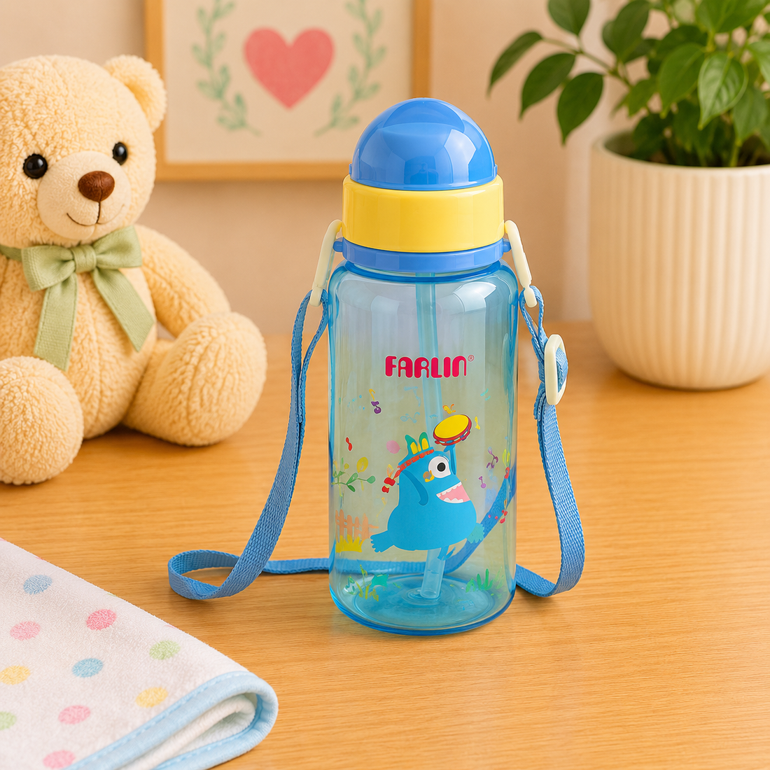 FARLIN STRAW DRINKING CUP 450ML
