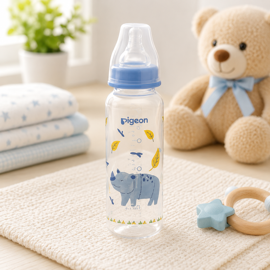 PIGEON FLEXIBLE STANDARD NECK FEEDER PP RP 240ML – RHINO