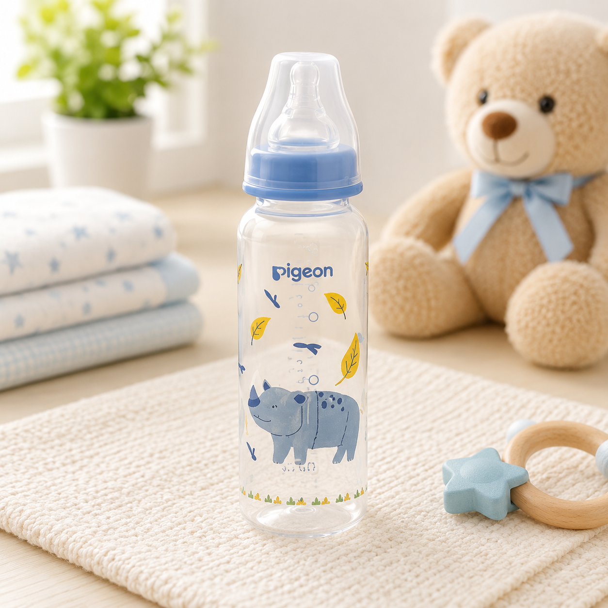 PIGEON FLEXIBLE STANDARD NECK FEEDER PP RP 240ML – RHINO