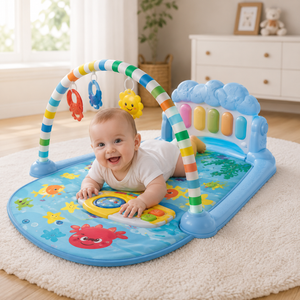 JOYOUS BABY PEDAL PIANO PLAY GYM MAT - LIGHT BLUE